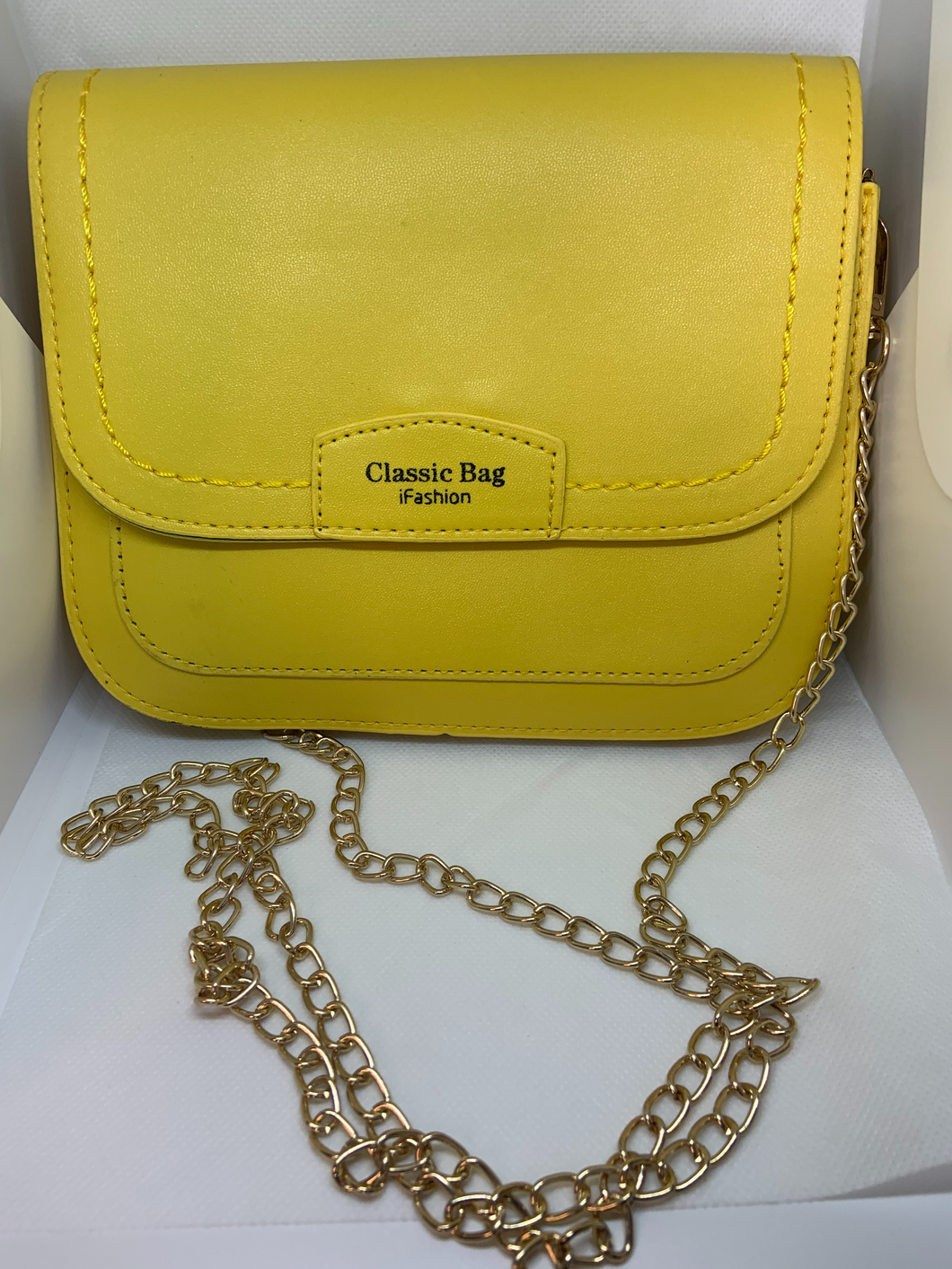 Yellow handbag